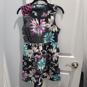Anthropologie x Cynthia Rowley floral fit and flare dress